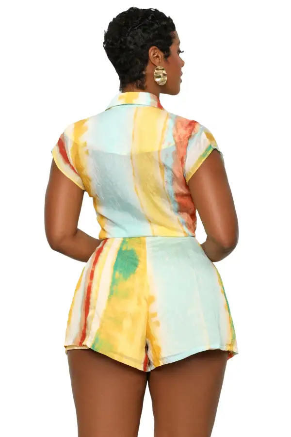 Lush Lagoon Short Set-FINAL SALE