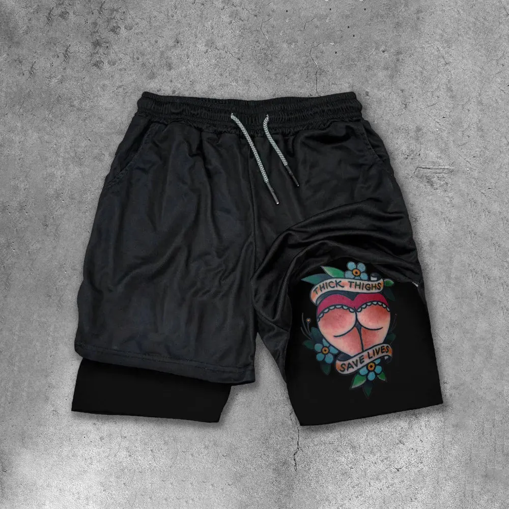 Thick Thighs Save Lives Printed Men's Shorts