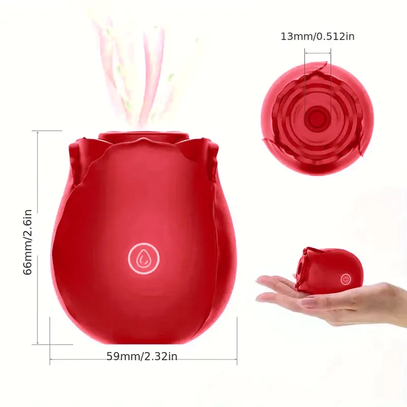 Red Rose Toy Vibrator Classic Sucking Vibrator 10 Frequency