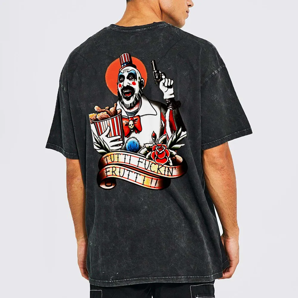 Tutti Fuckin' Frutti Printed Oversize Washed T-Shirt