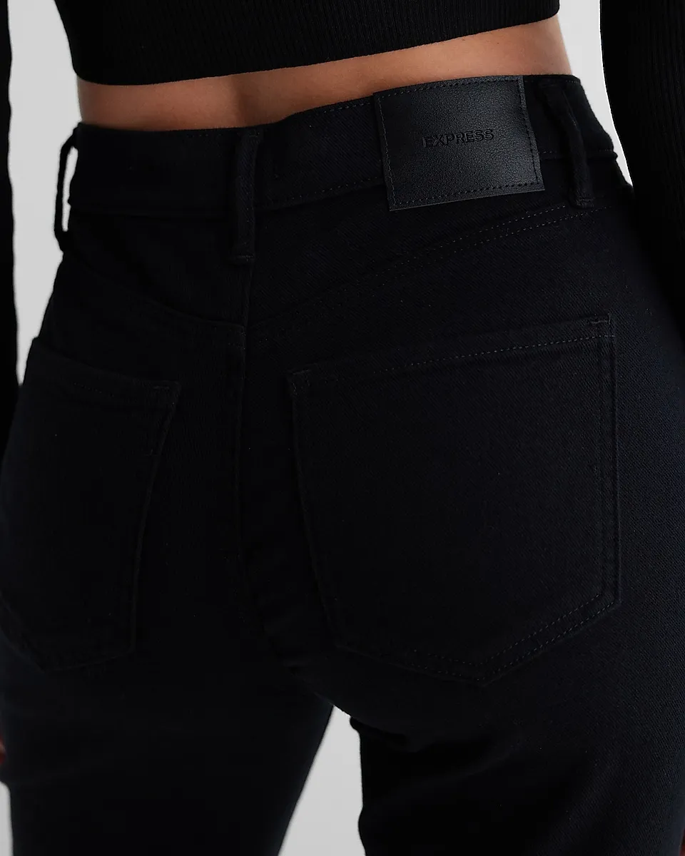 Mid Rise Black Bootcut Jeans