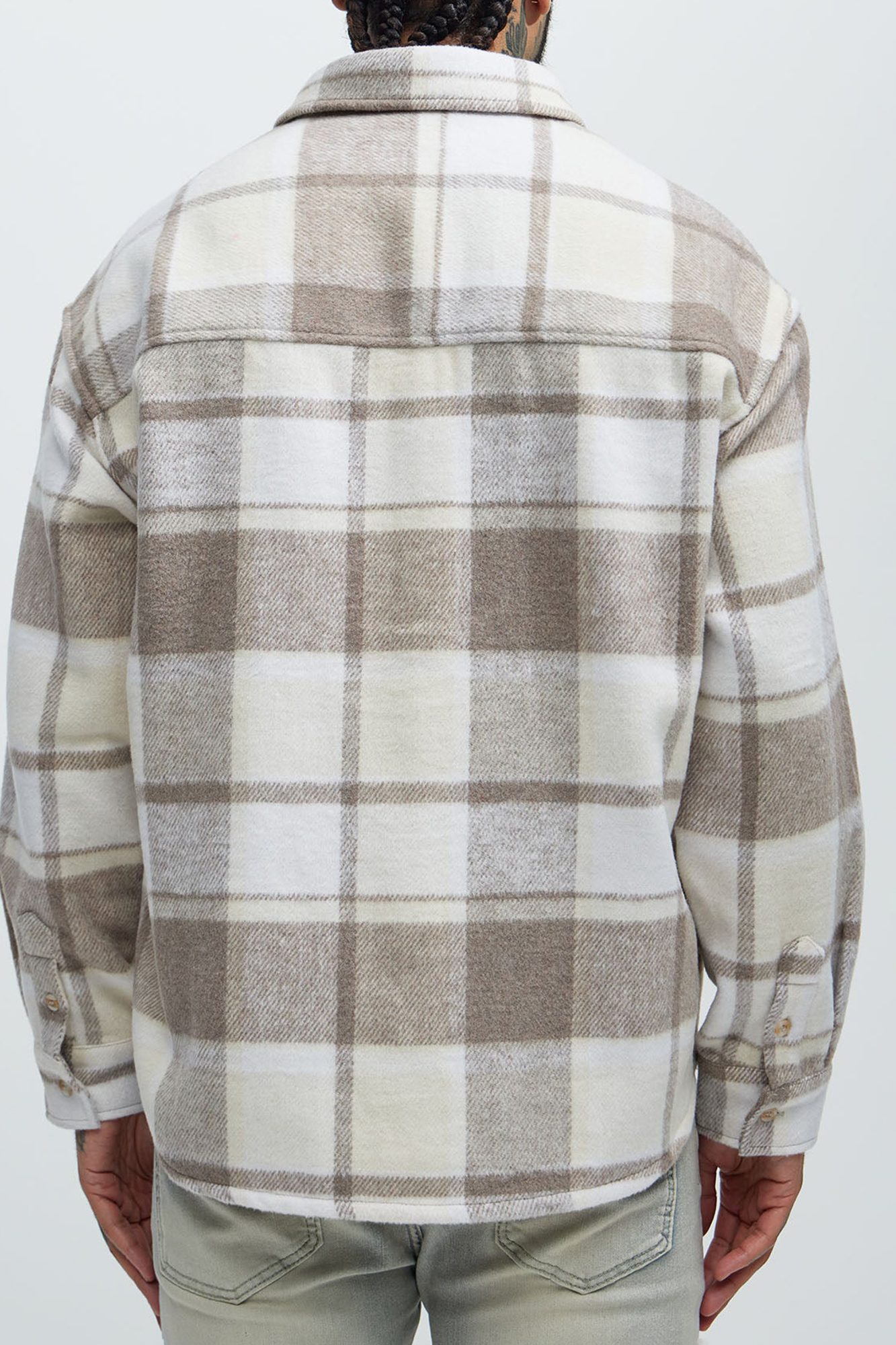 Wanted Plaid Shacket - Brown