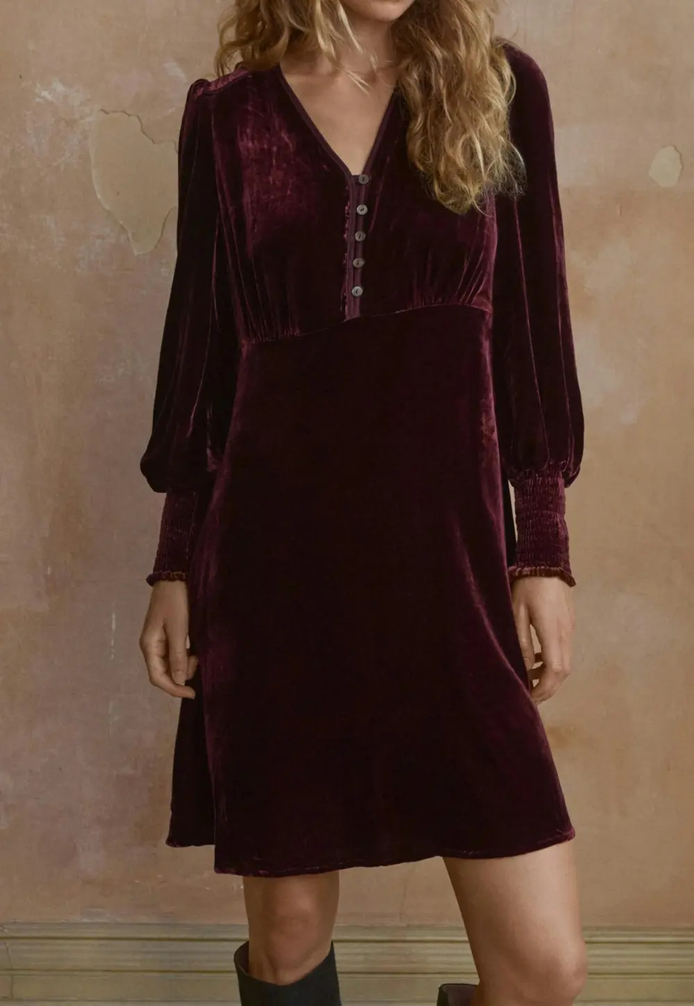 Velvet dress
Silk & viscose velvet