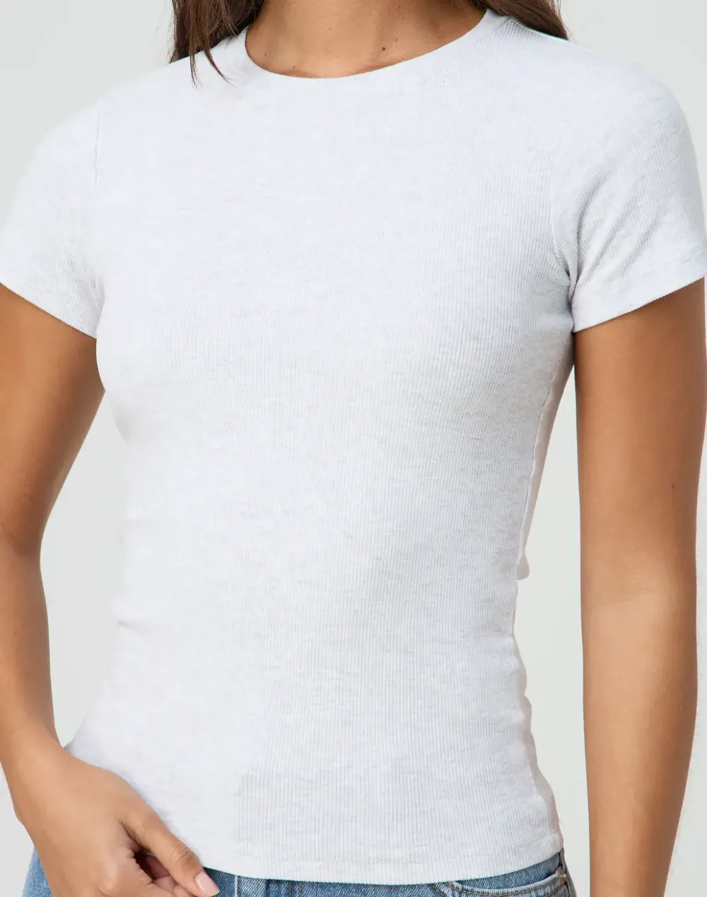 Ribbed Longline Tee