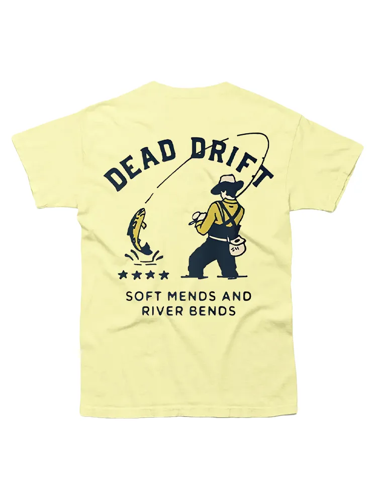 Fishing Man Print T-Shirt
