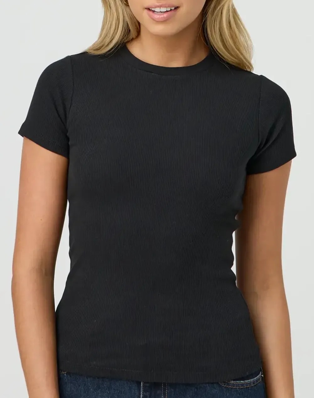 Ribbed Longline Tee