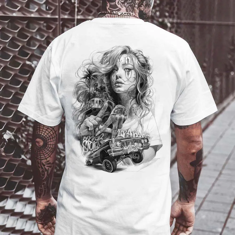 Never Stop Los Angeles Printed Men's T-shirt