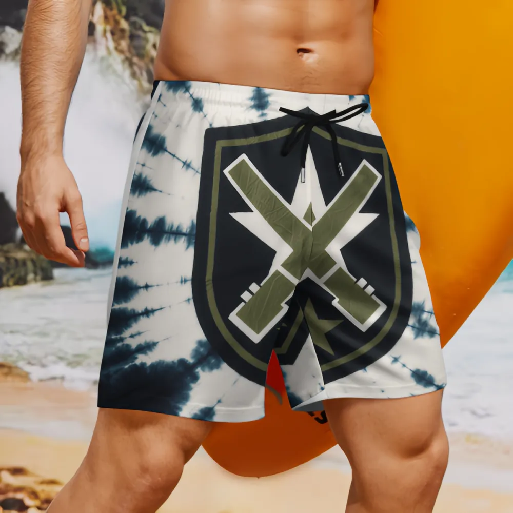 Cross Star Badge Fashion Sports Board Shorts