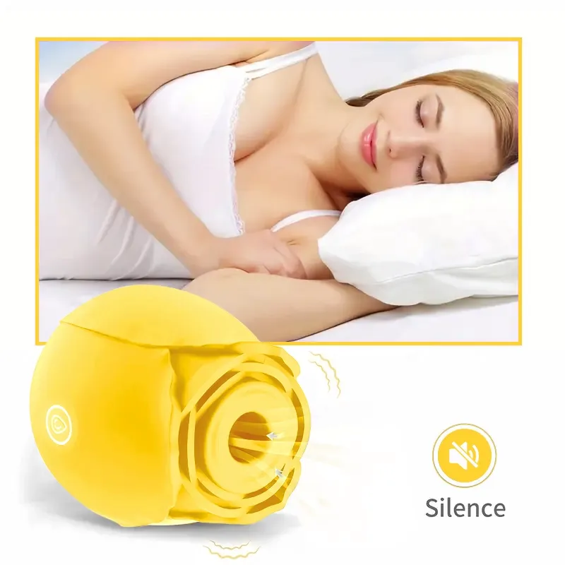 Yellow Rose Toy Vibrator Classic Sucking Vibrator 10 Frequency