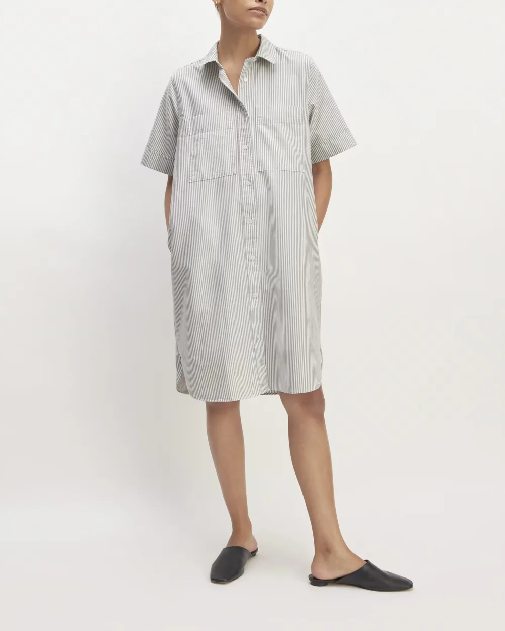 The Oxford Short-Sleeve Shirt Dress