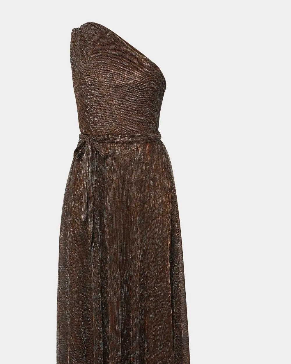 Elastic Waist One Shoulder Dress