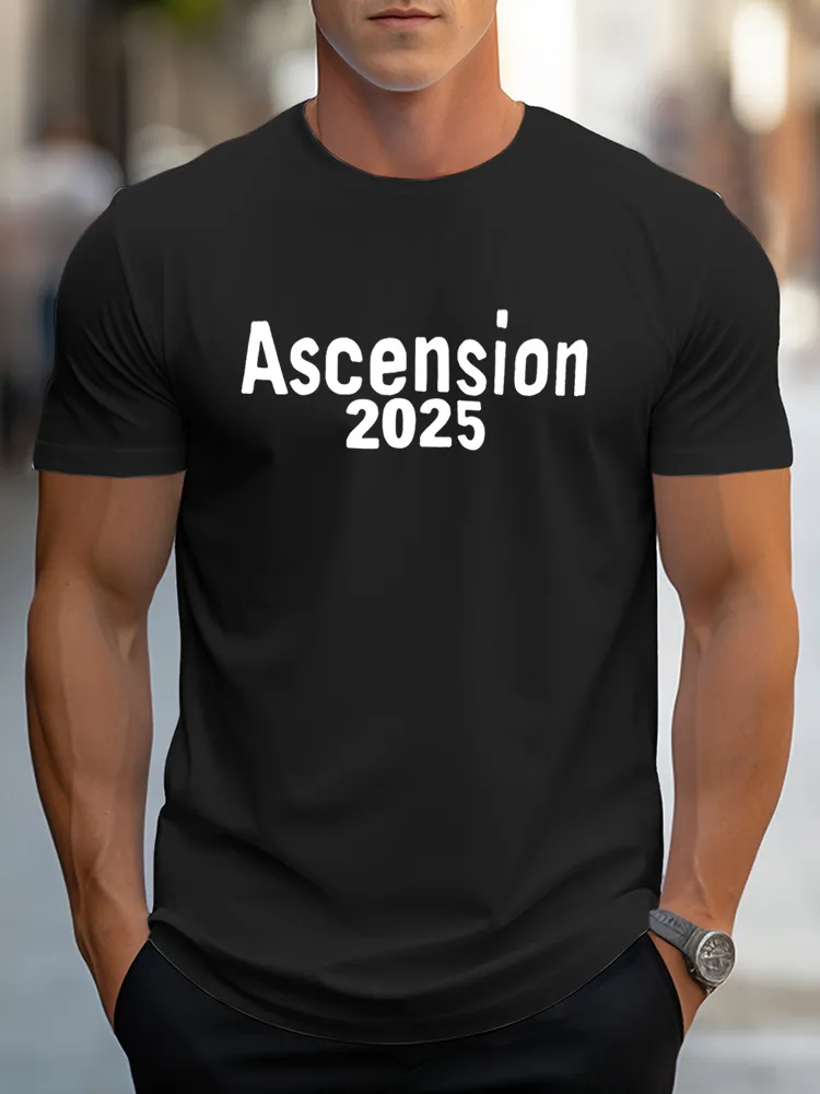 Men'S Ascension 2025 Pure Cotton Short-Sleeved T-Shirt