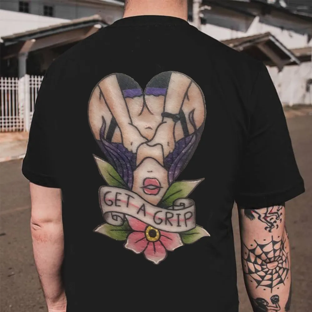 Get A Grip Print Men's T-shirt