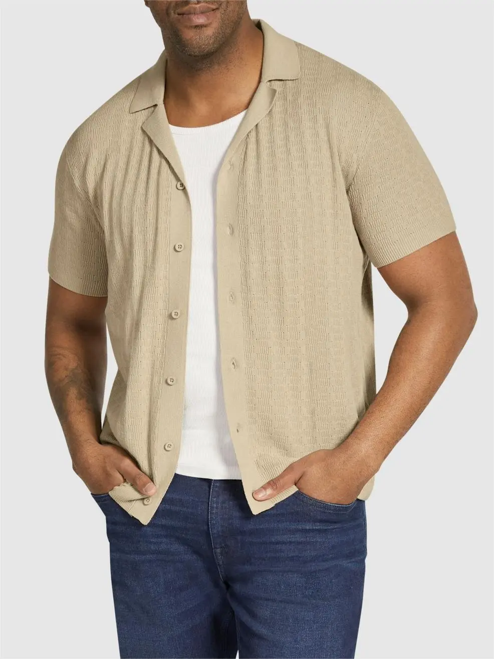 WHEAT IBIZA KNIT SHIRT