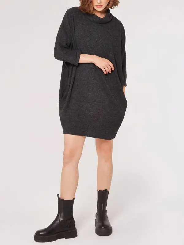 Soft Touch Cocoon Mini Dress