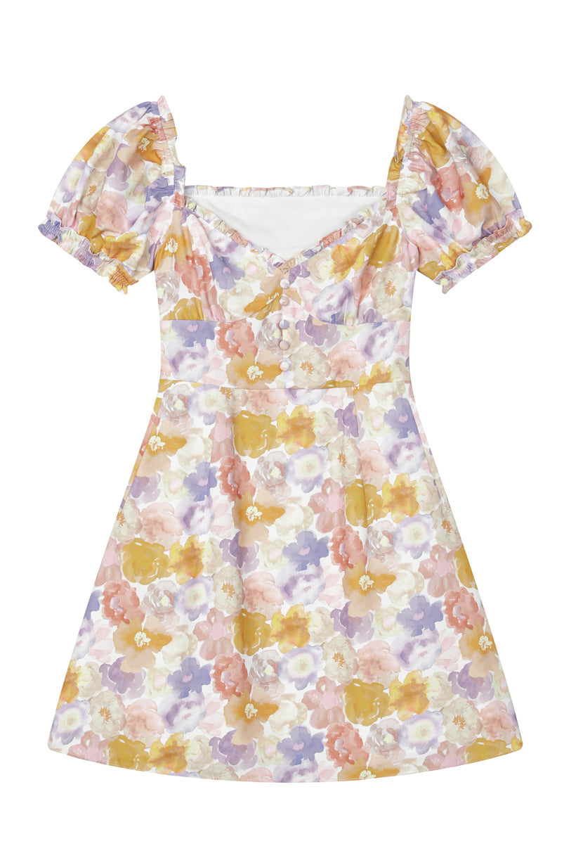 Maisy Dress - Watercolor