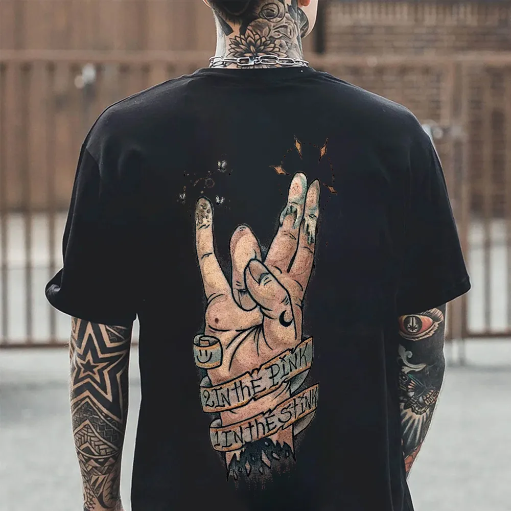 2 In The Pink 1 In The Stink Printed Men's T-shirt
