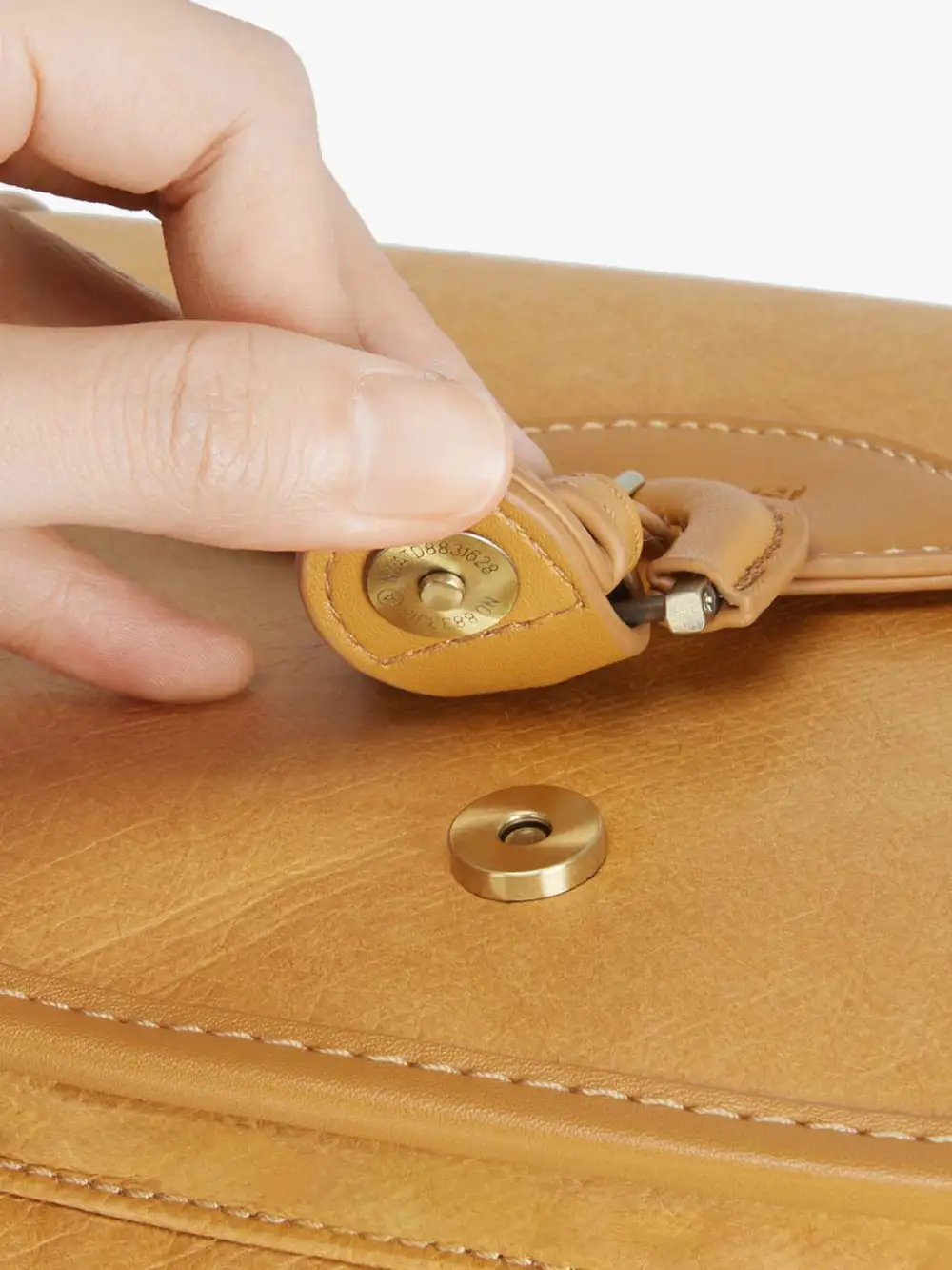 Evelina Washable Paper Vintage Saddle Crossbody