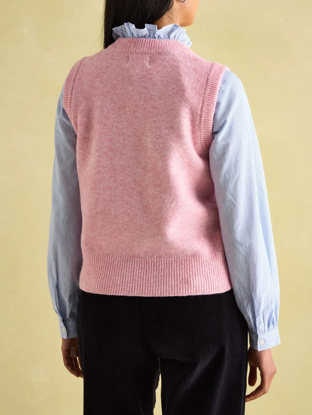 Holly Pink Knitted Vest