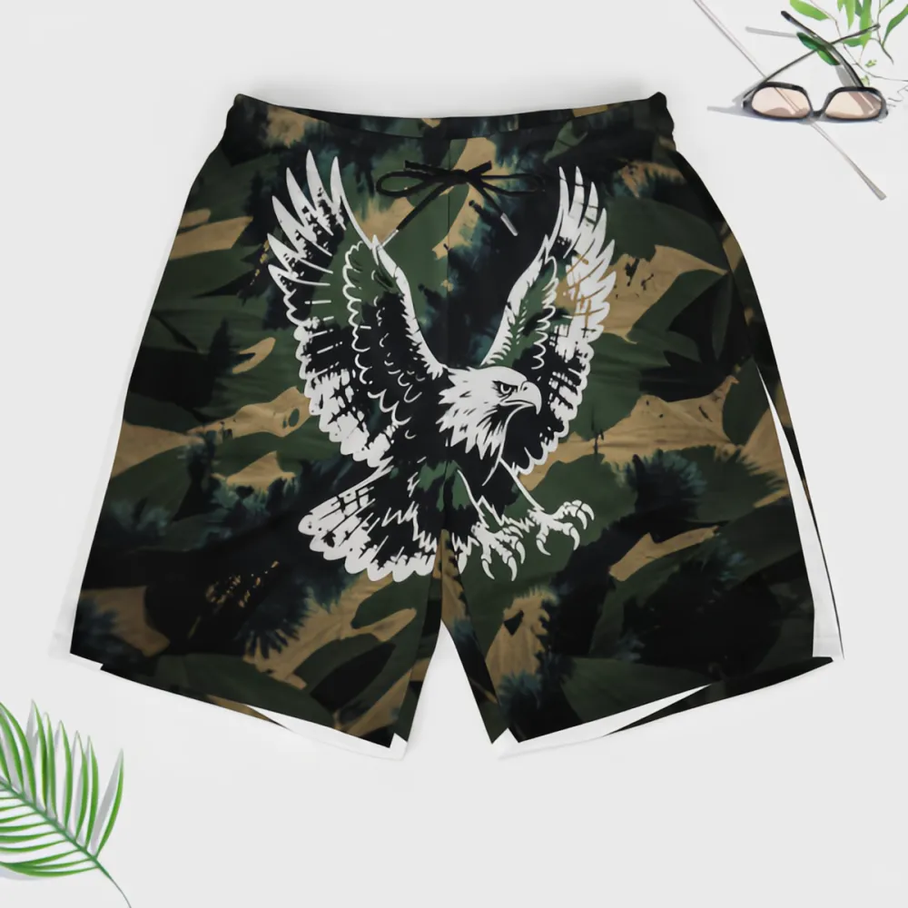 White Eagle Camouflage Sports Board Shorts
