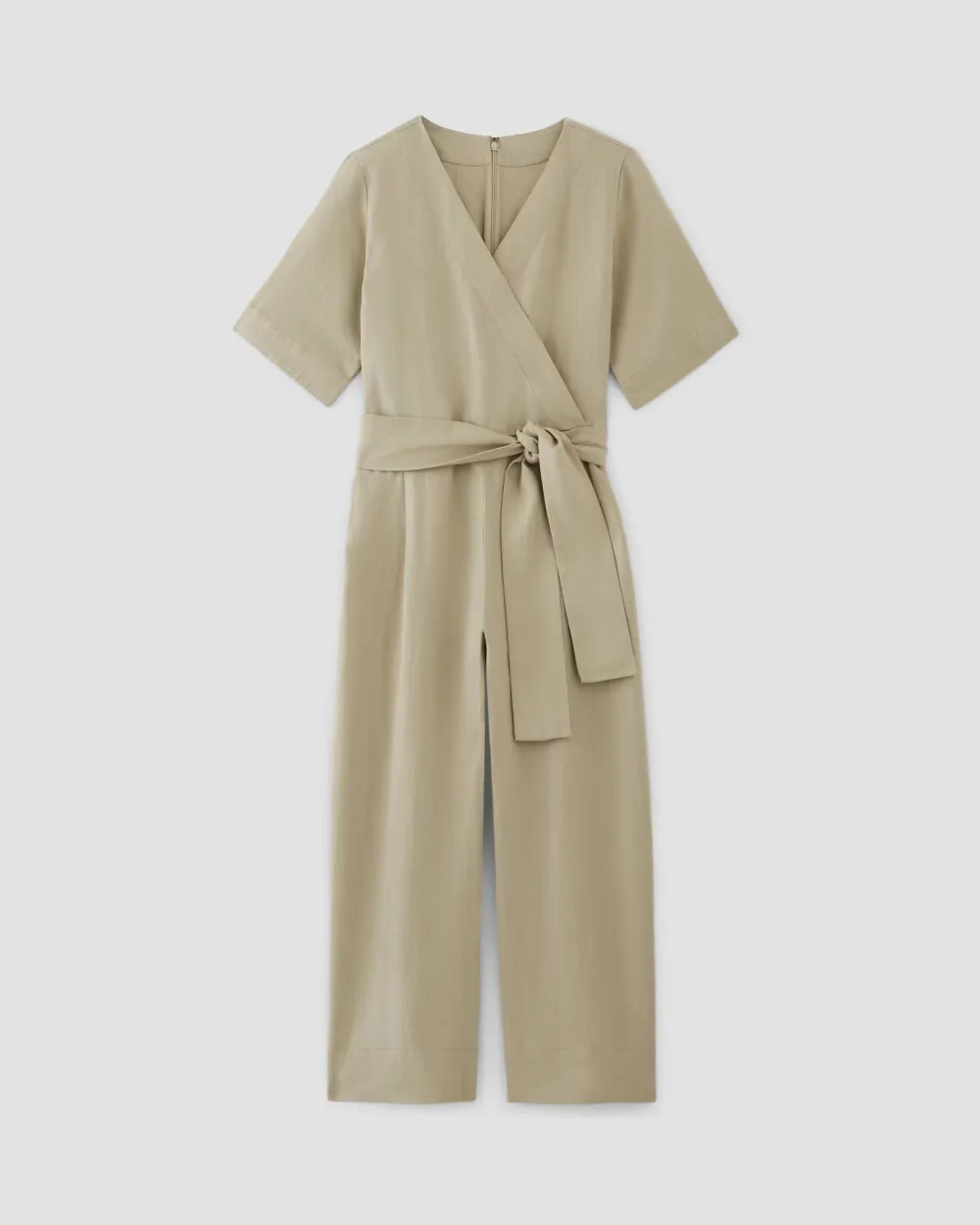 The Wrap Jumpsuit in Linen