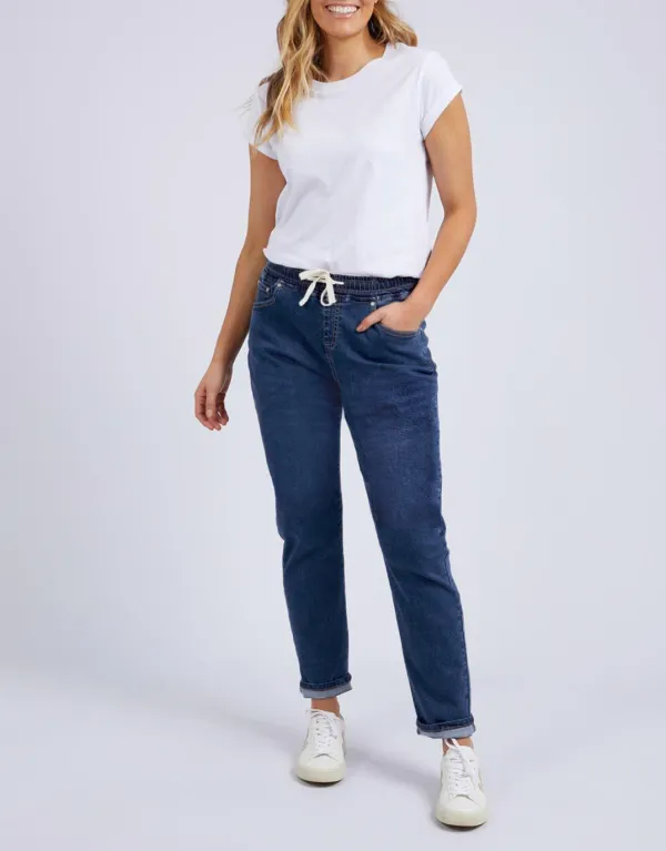 Juliette Jogger Jean - Dark Blue Wash