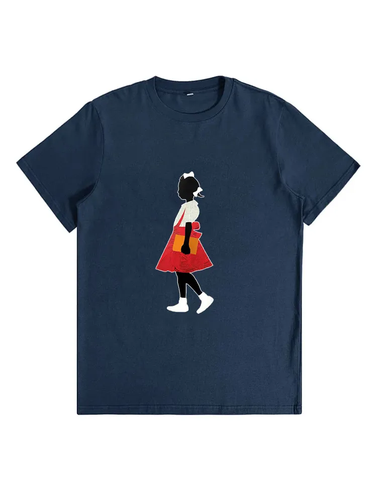 Black Girl In Red Dress Art Print Casual T-Shirt