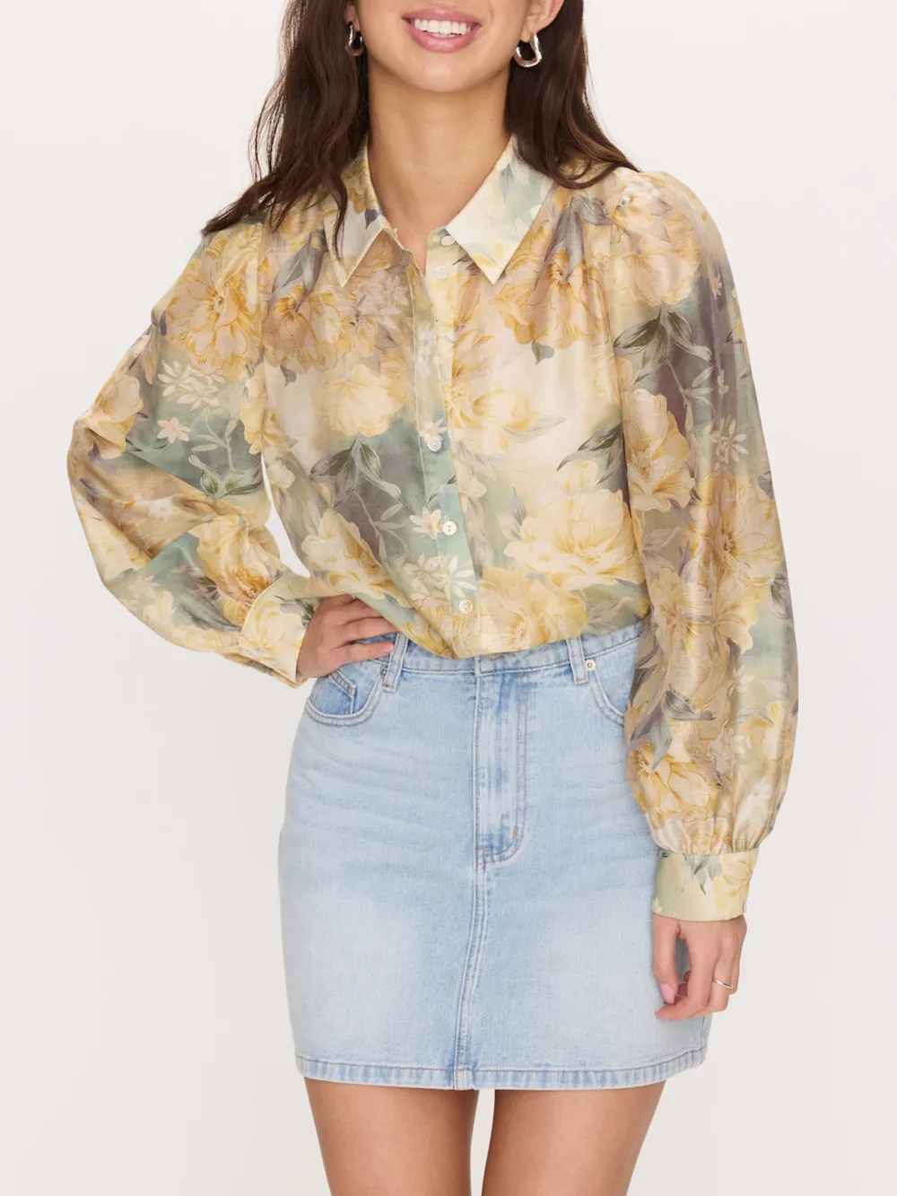 Pearl Puff Sleeve Shirt