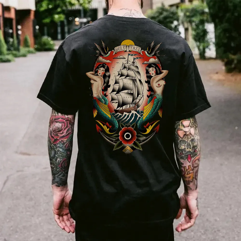 Hold Fast Printed Men's T-shirt