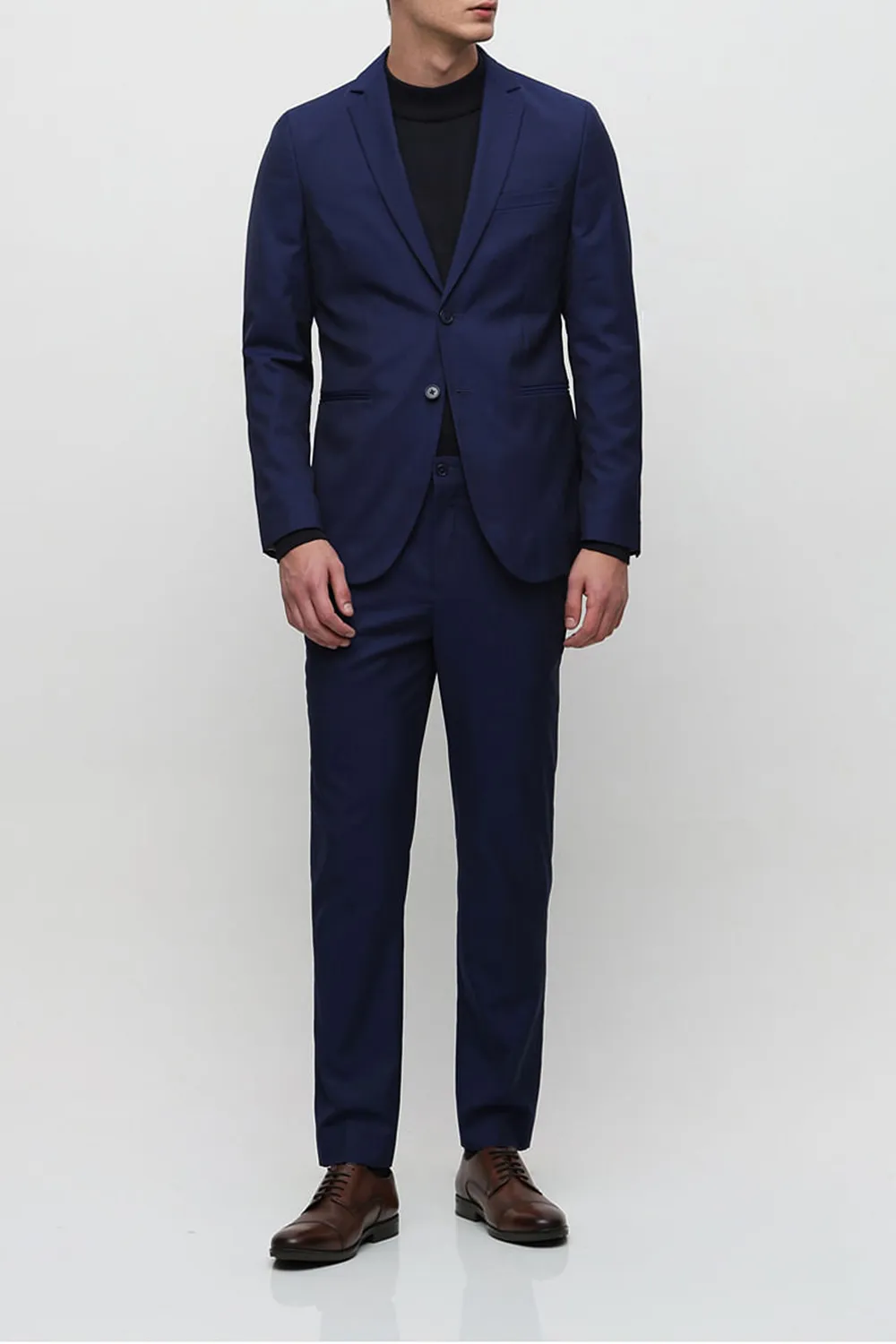 Royal Blue Slim Fit Suit-Set Blazer