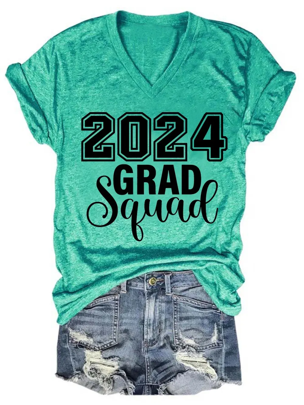2025 Grad Squad V Neck T-Shirt