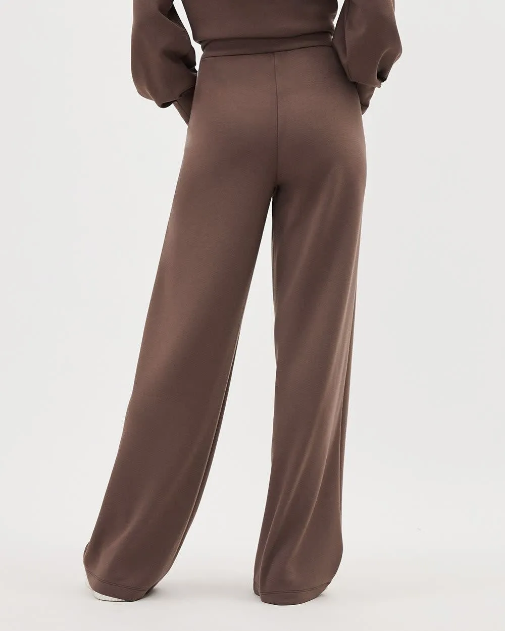 Mid-Rise Wide-Leg Scuba Pant