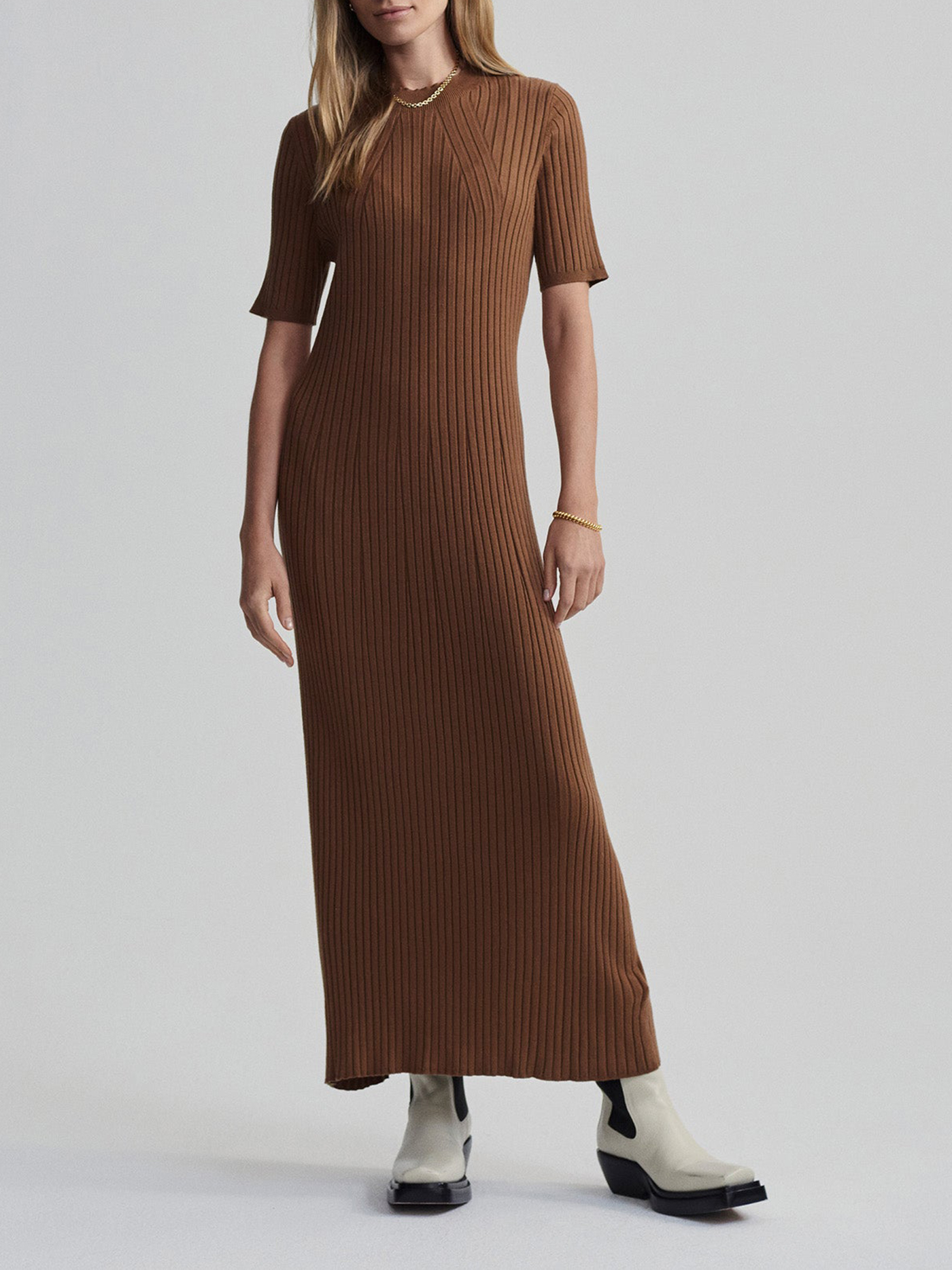 Maeve Rib Knit Midi Dress