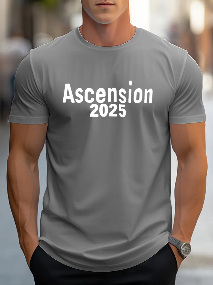 Men'S Ascension 2025 Pure Cotton Short-Sleeved T-Shirt