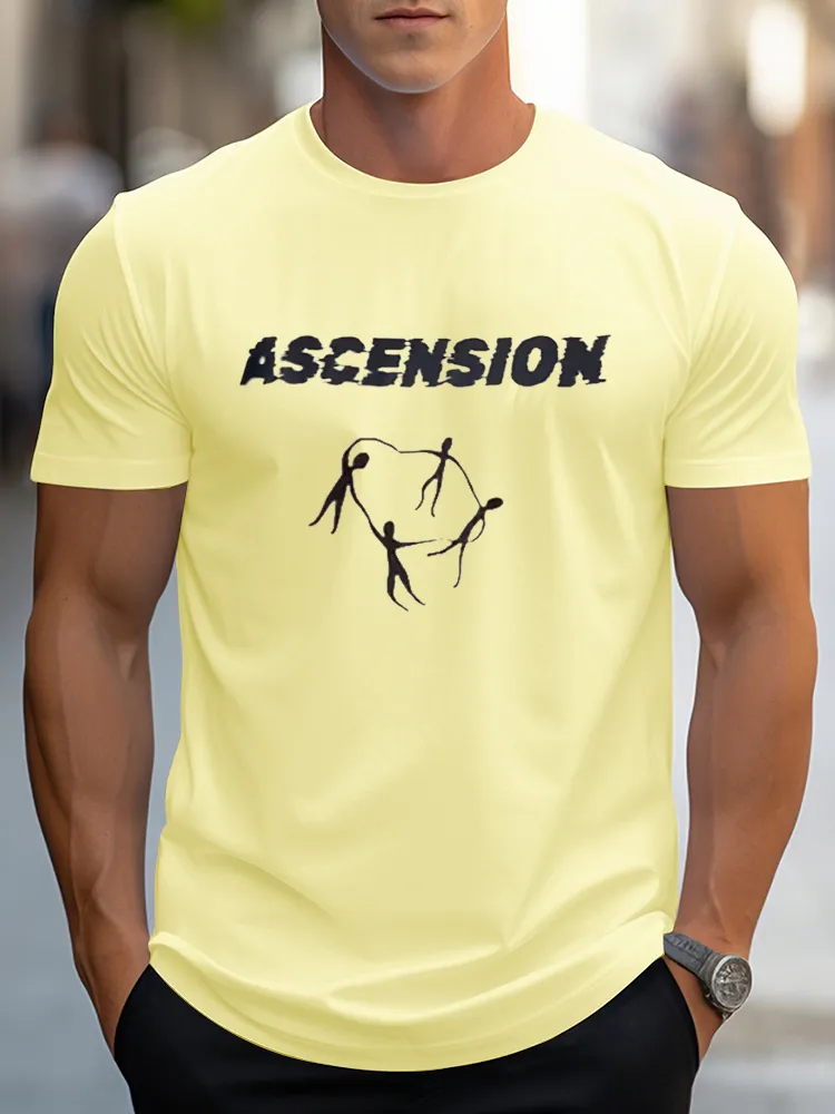 Men'S Ascension Pure Cotton Short-Sleeved T-Shirt