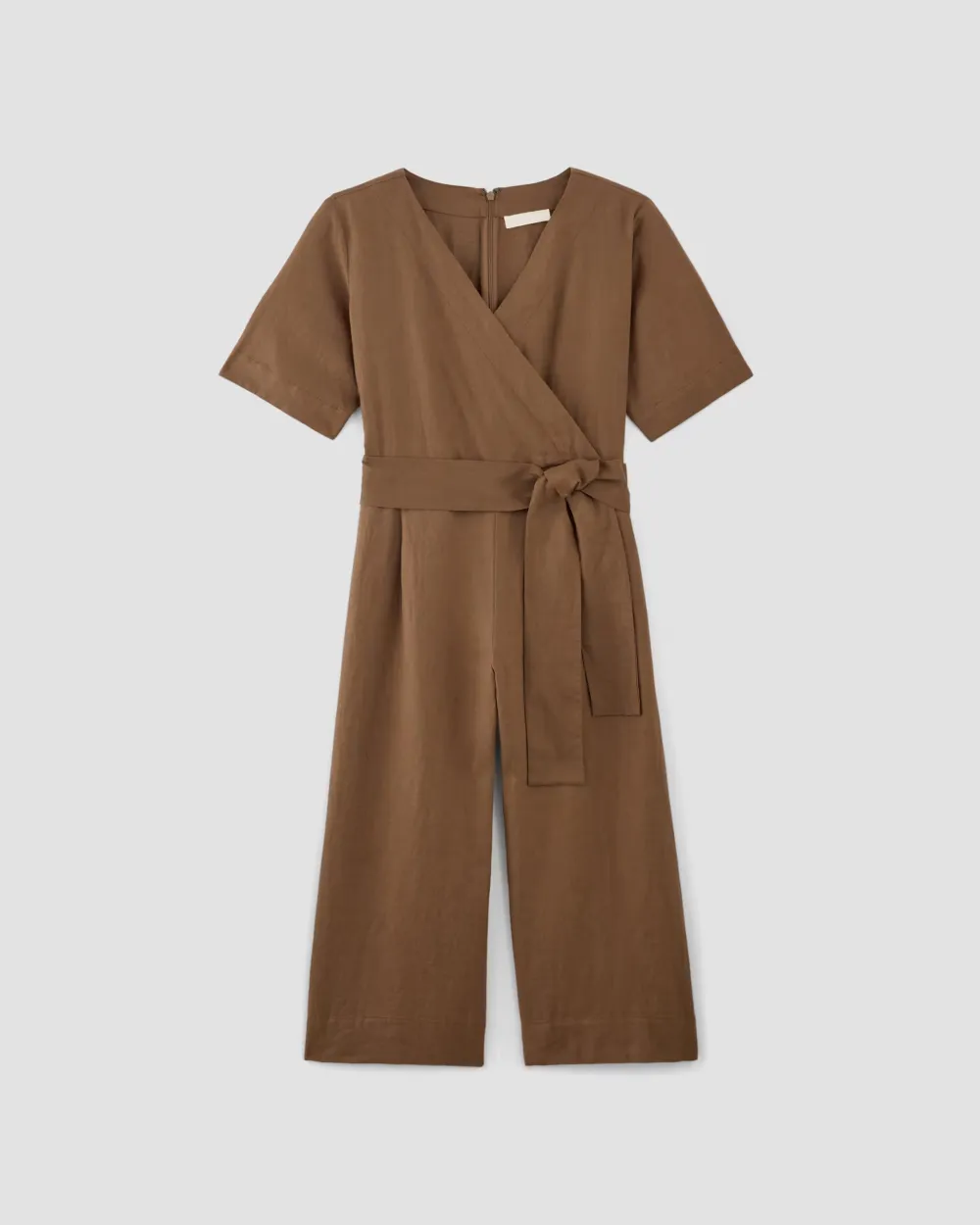 The Wrap Jumpsuit in Linen