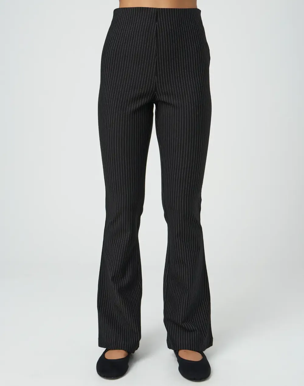 High Rise Pinstripe Ponte Pant