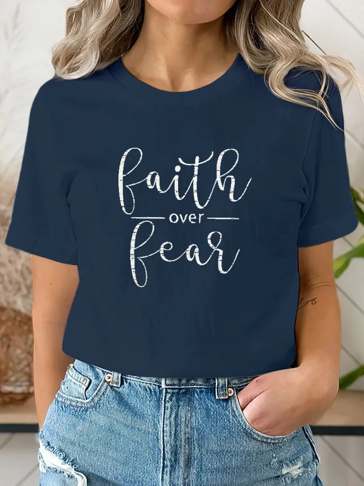 Faith Over Fear Shirt, Faith Tshirt, Women Christian Tee, Christian Saying Shirt, Be Brave Shirt, Jesus Christ T Shirt