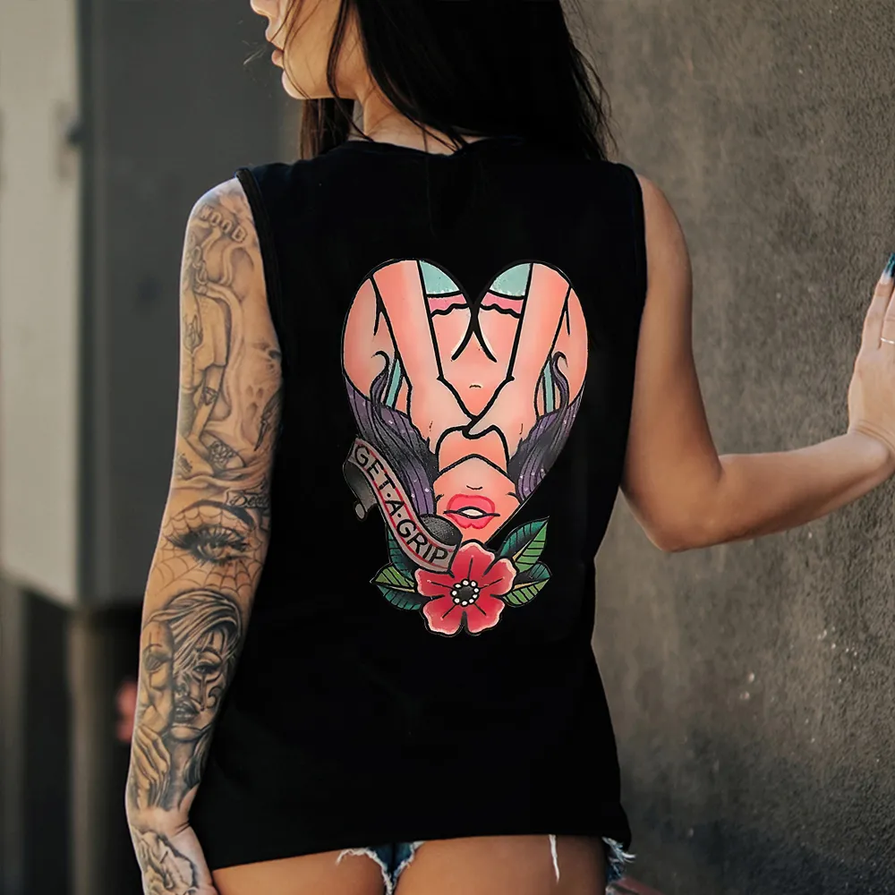 Get A Grip Print Women's Vest