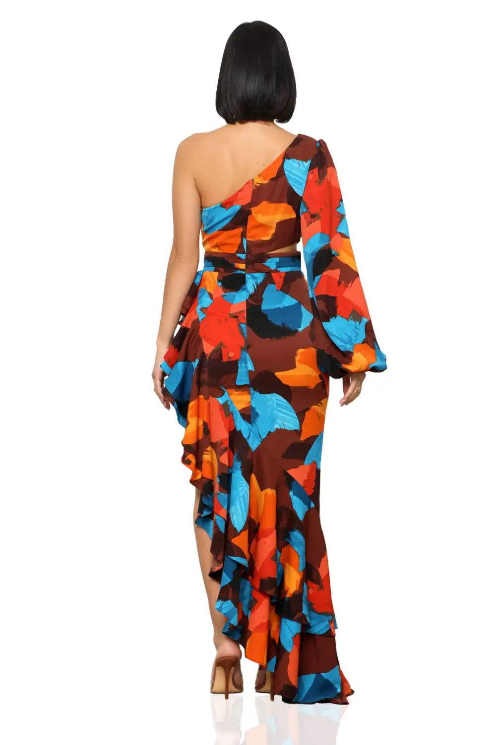 Tango Groove One Shoulder Dress-FINAL SALE