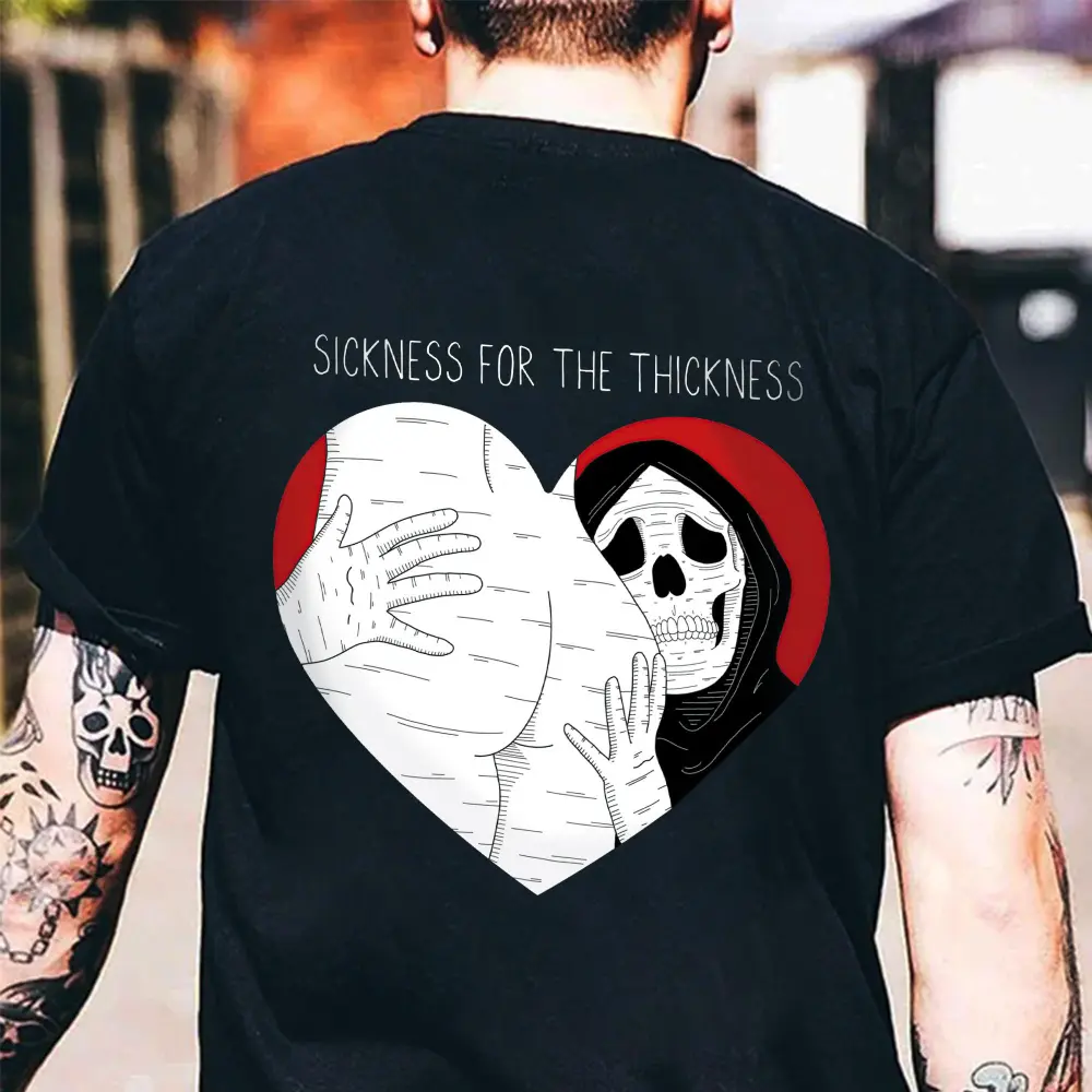 Sickness For The Thickness Printed Men's T-shirt