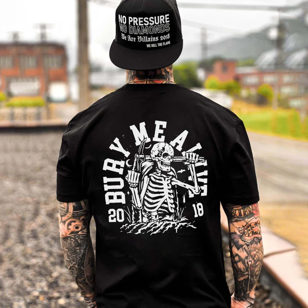 Bury Me Alive Printed Men's T-shirt