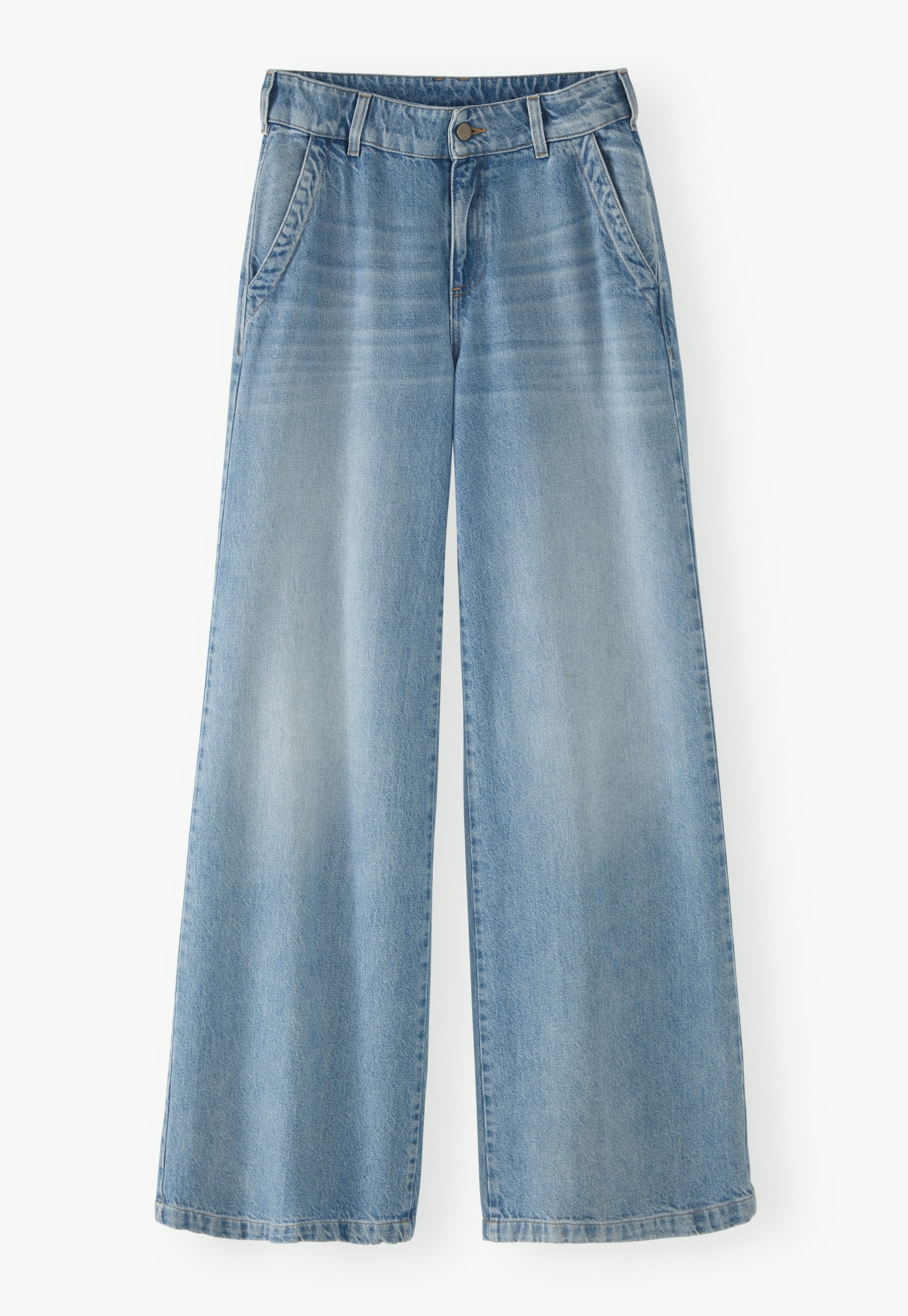 Full length wide-leg jeans
Denim