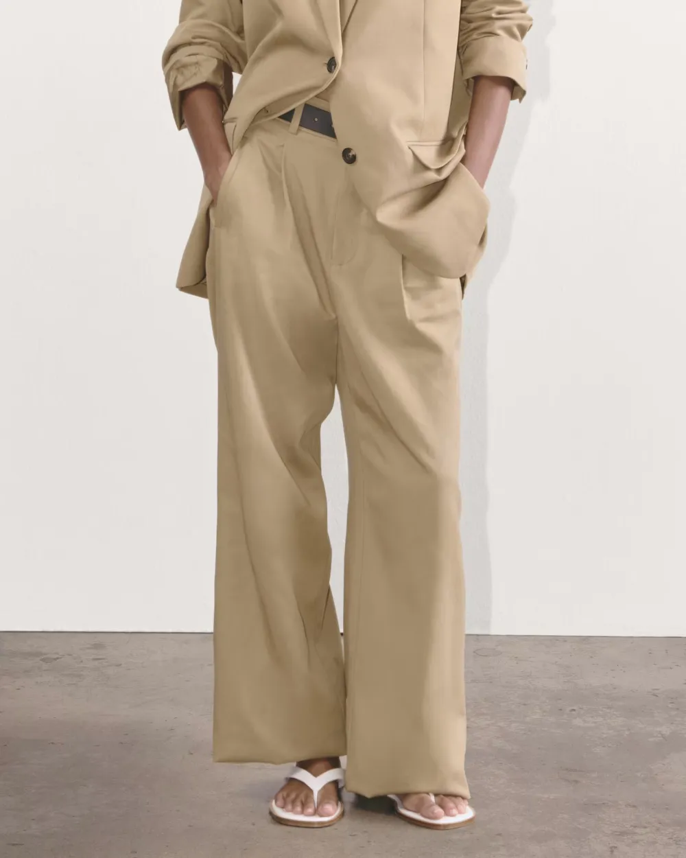 The Draper Pleated Pant in Buttersmooth