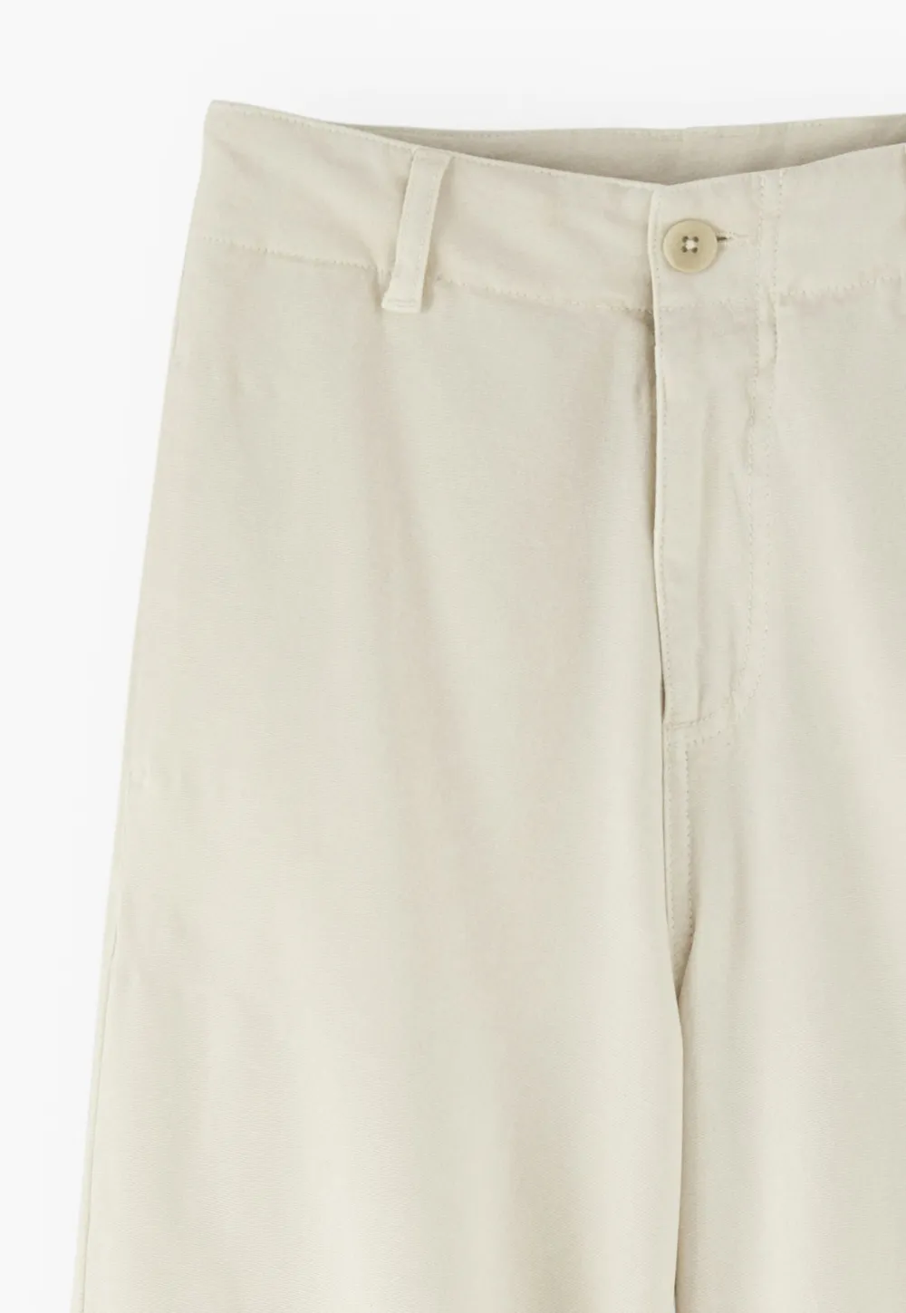 Adjustable-hem trousers
Stretch cotton