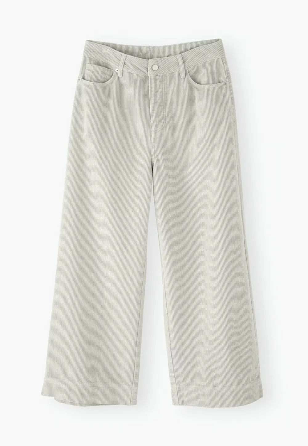 Wide-leg cord trousers
Cotton & linen cord