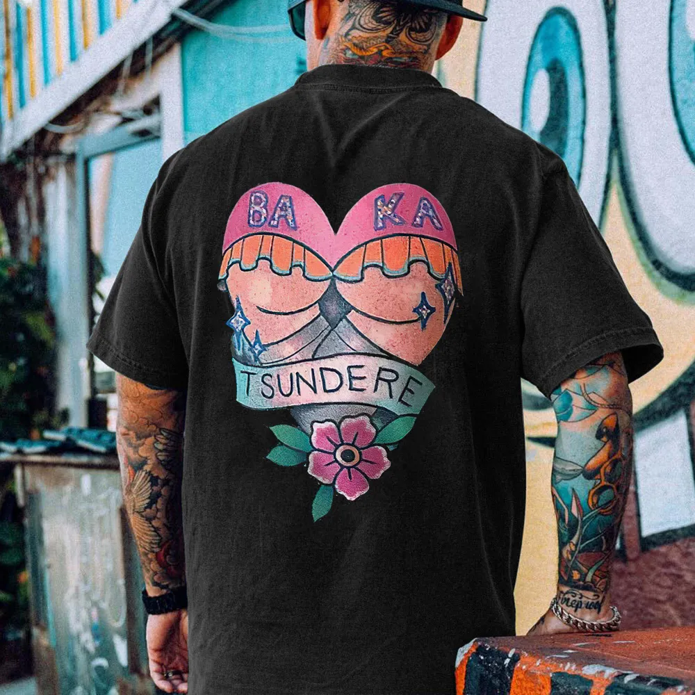 Baka Tsundere Printed Men's T-shirt