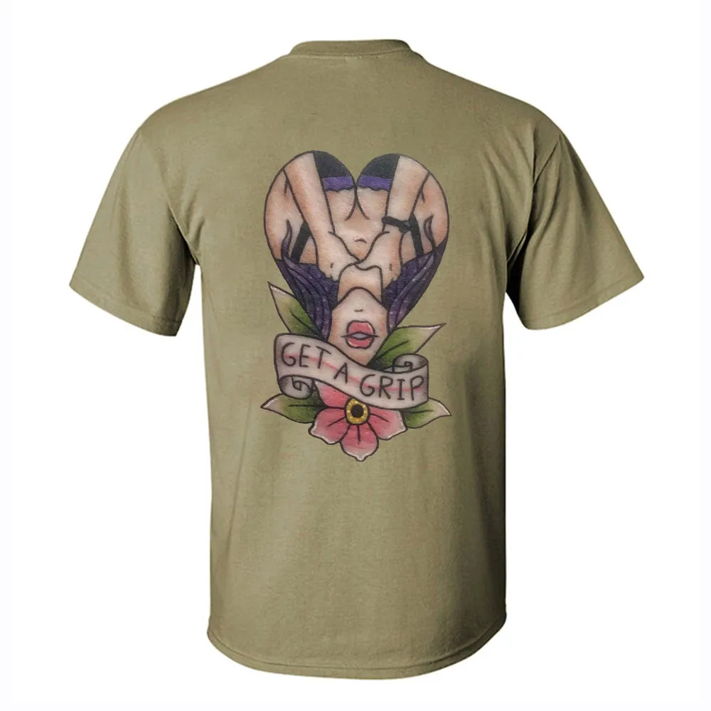 Get A Grip Print Men's T-shirt