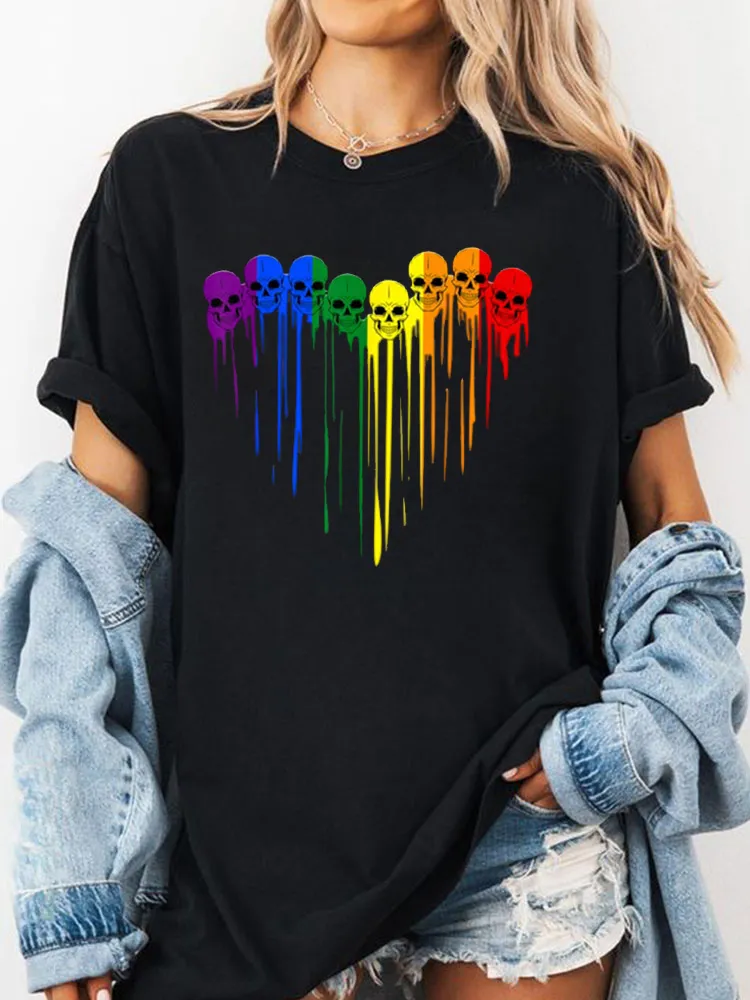 Rainbow Skull T-Shirt, Pride Rainbow Shirt, Equality Pride Shirt, LGBT Pride Shirt