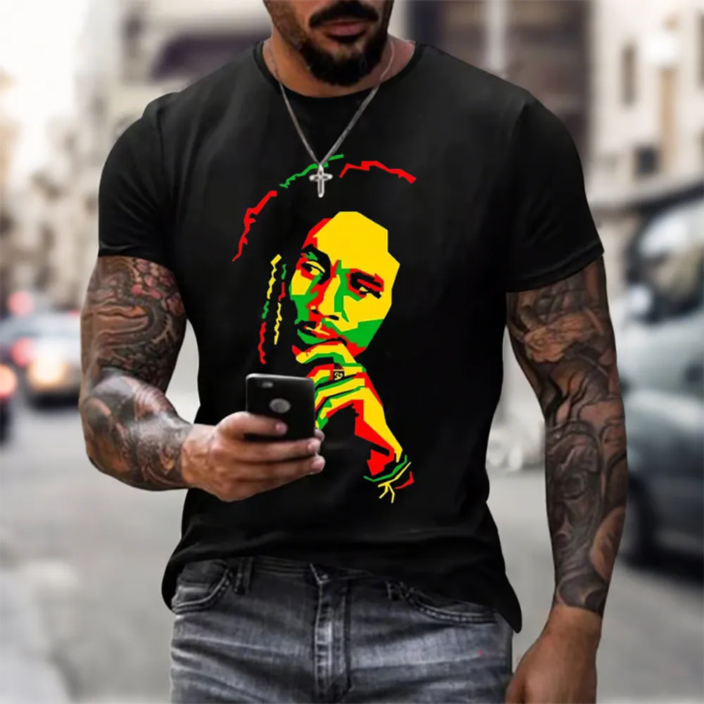 Men'S Bob Marley Rastafari T-Shirt